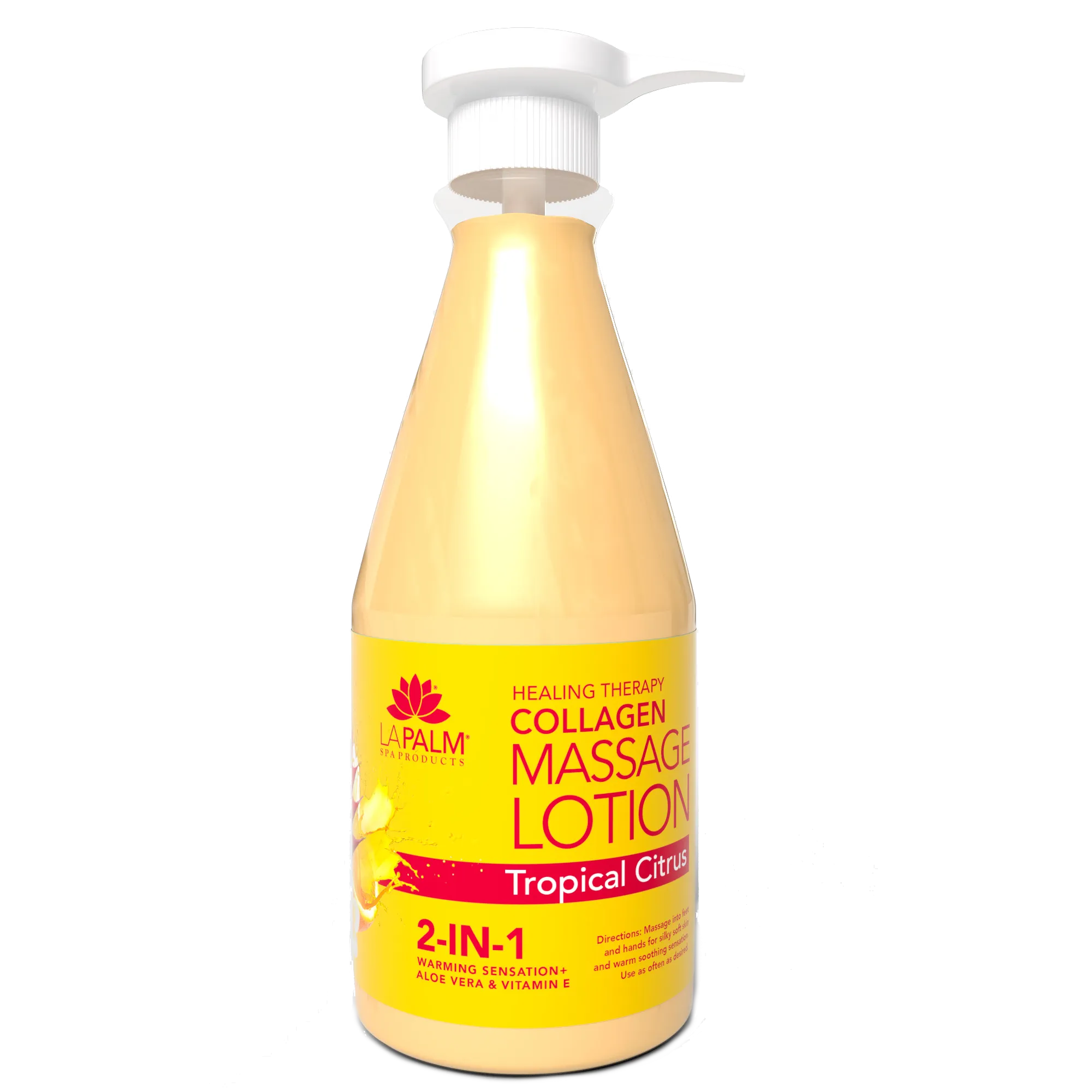 LaPalm Collagen Massage Lotion - Tropical Citrus (24oz)